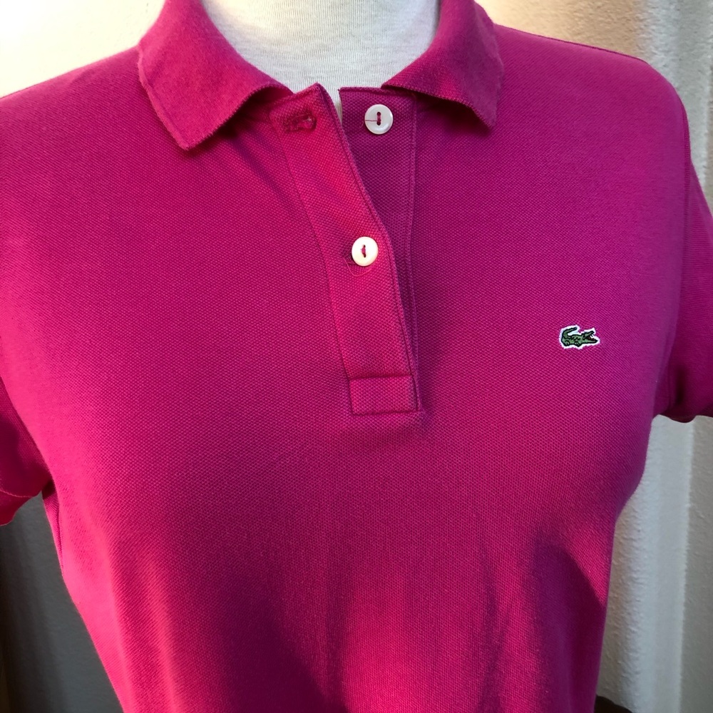 Women’s Lacoste Polo Shirt Fuchsia Color